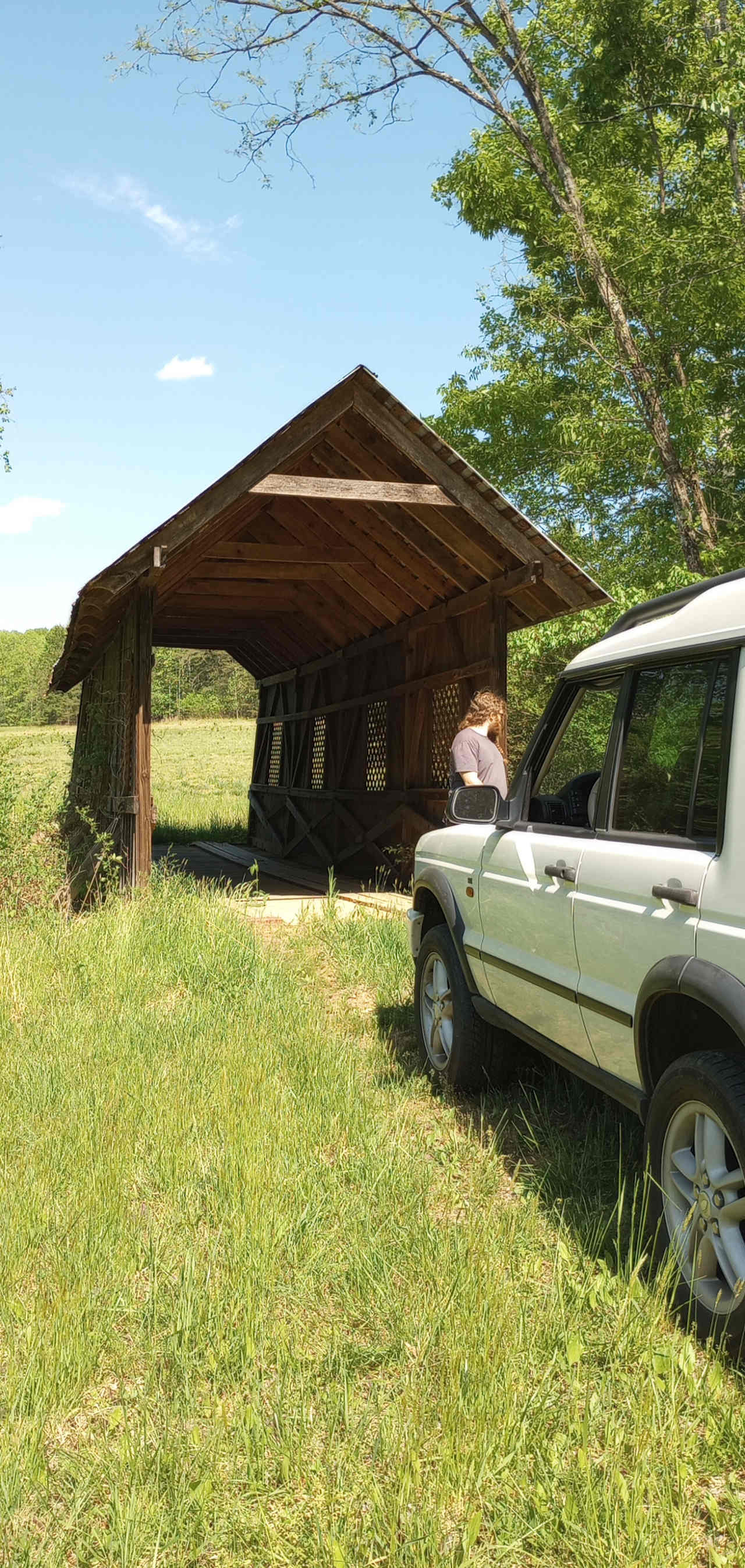 Covered bridge on property 