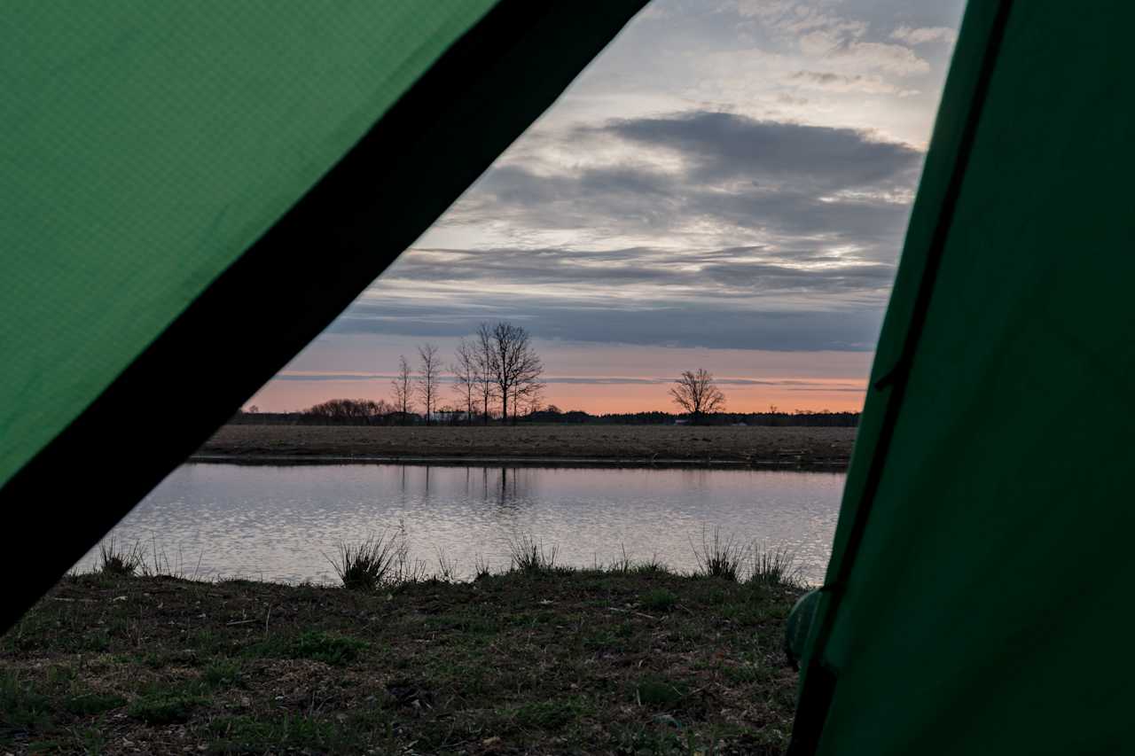 If you position your tent right, you don't even need to leave the comfort of your sleeping bag to enjoy the sunrise. 