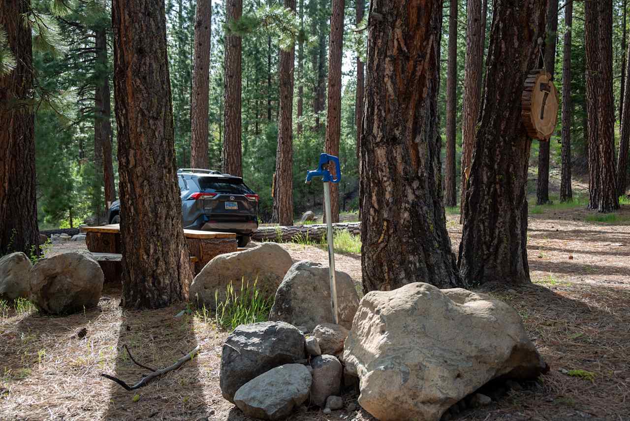 Community water supply behind site 7