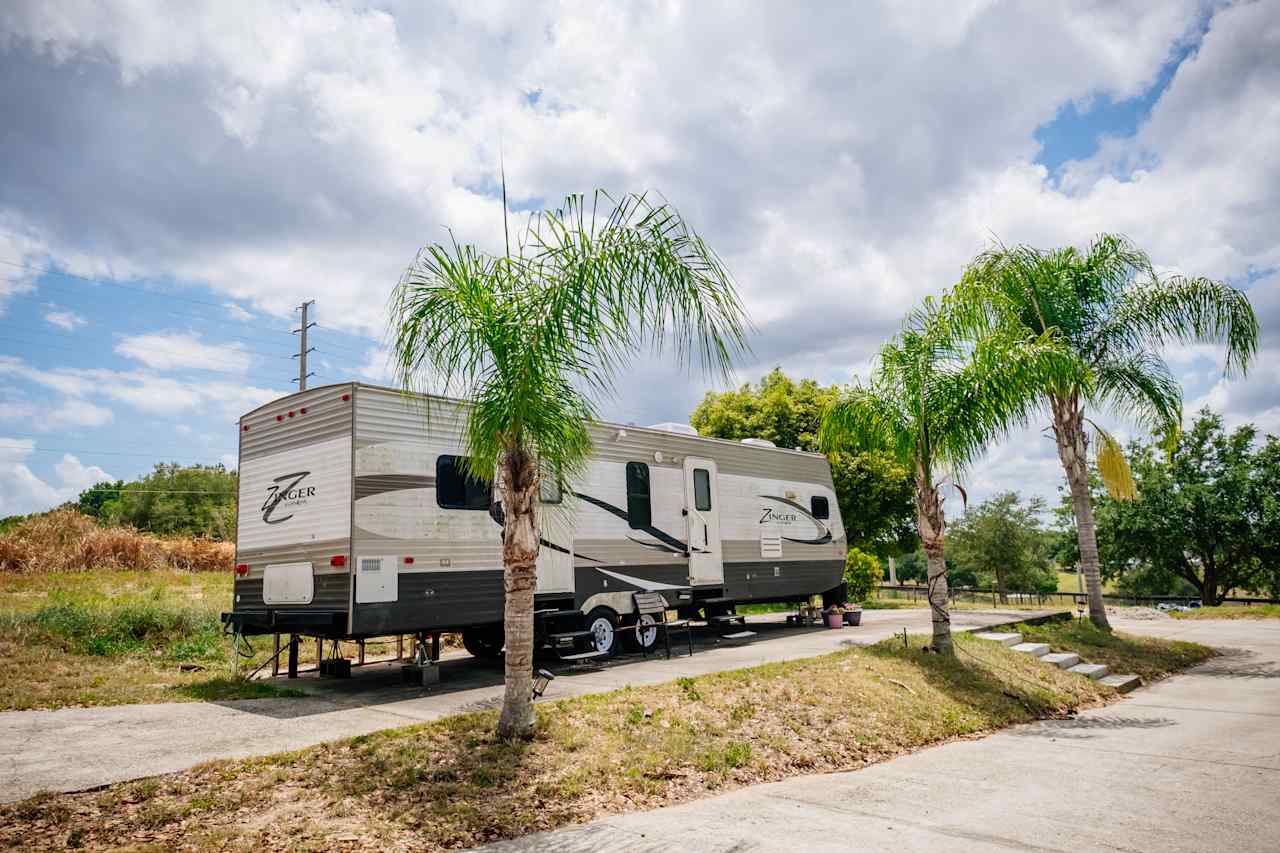 Host Trailer out front