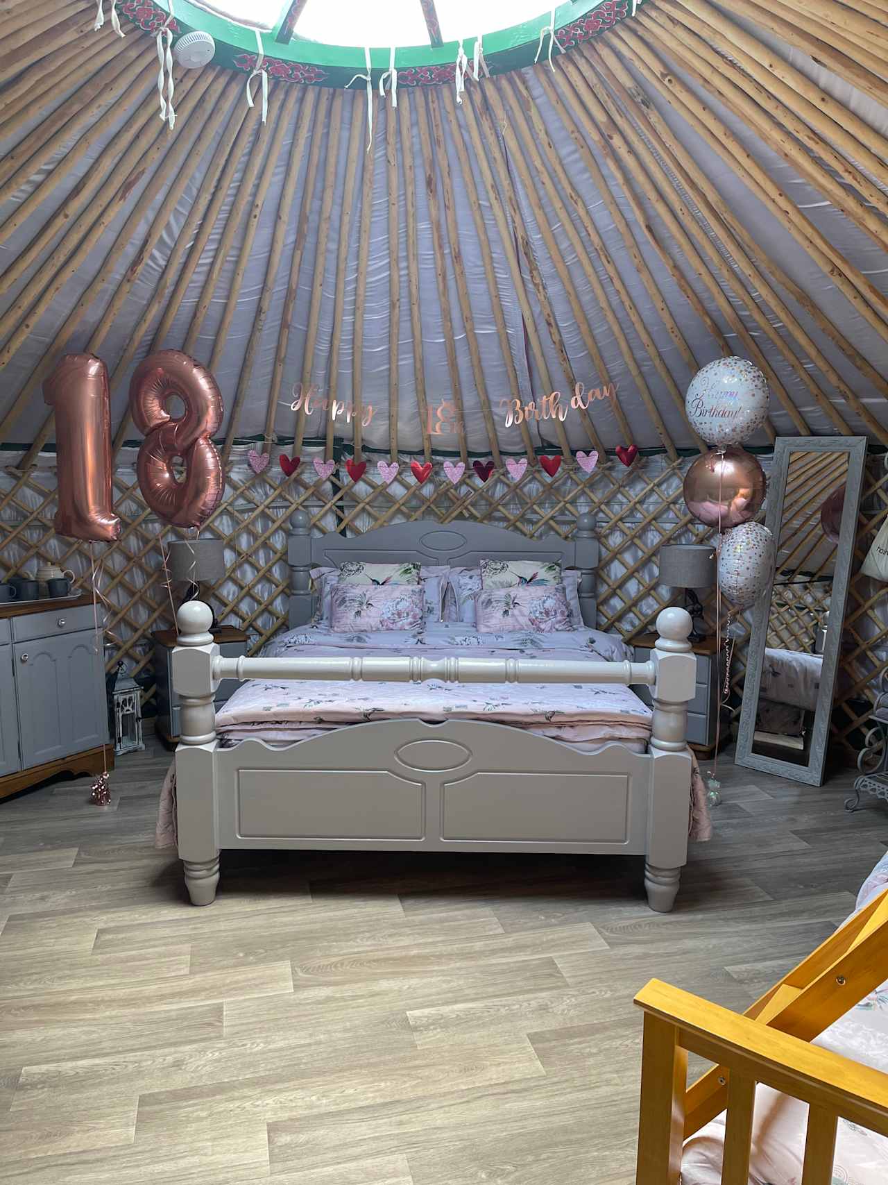 King size bed in Silver Birch 