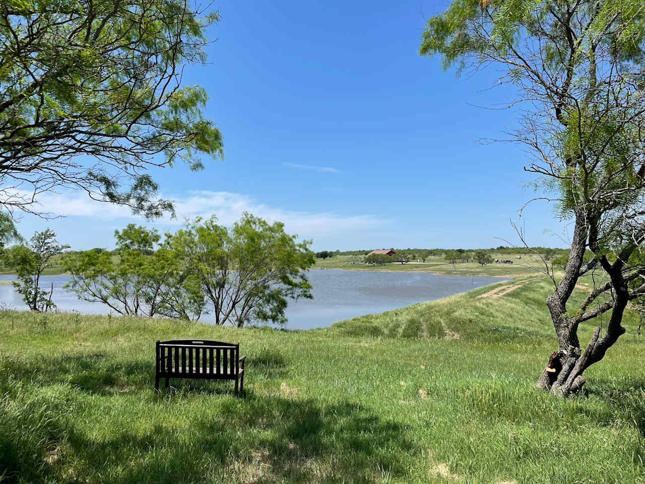 View of lake and dam on the east side of the lake