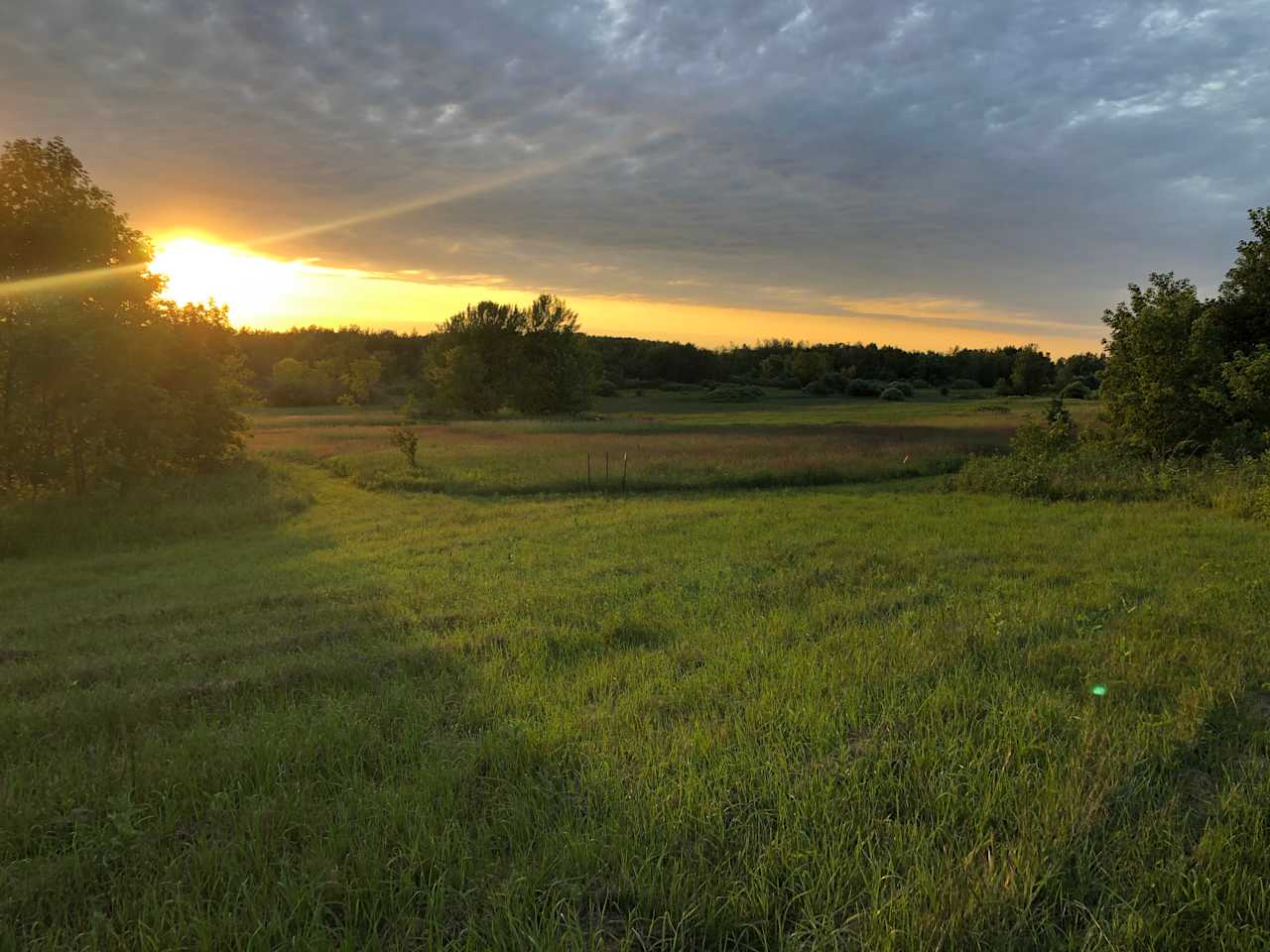 A quick look at the view over the property from the campsite area.