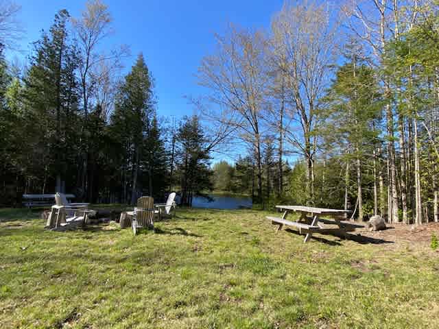 Camping area and fire pit