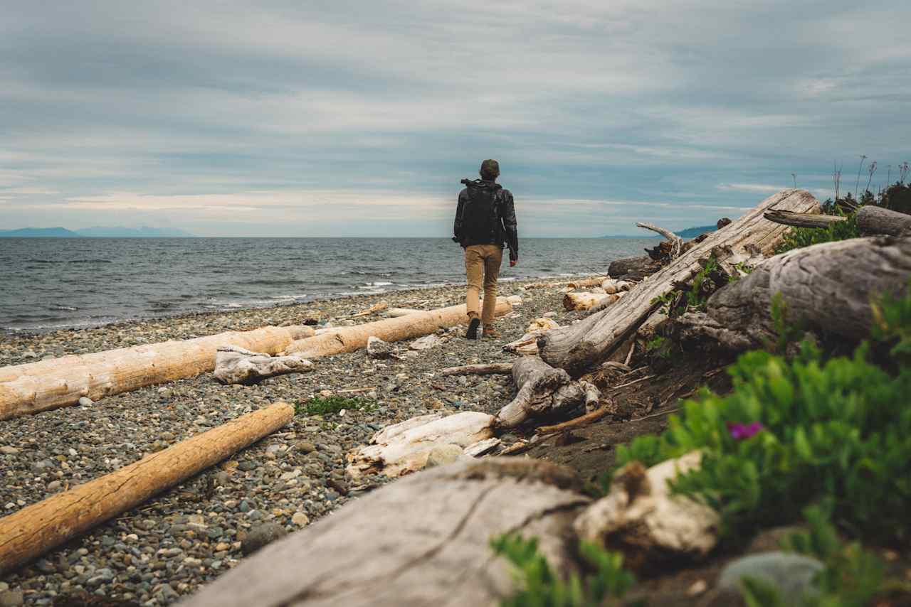 The beach, just steps away.