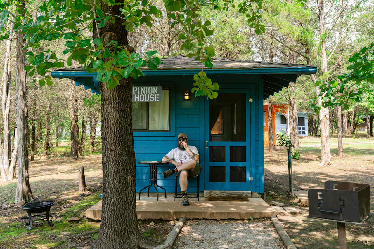 We did a lot of southern porch-sittin'. It was just too perfect not to.