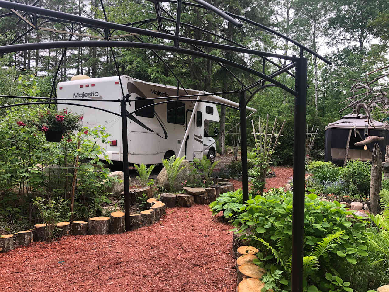 Inukshuk zen garden campsite