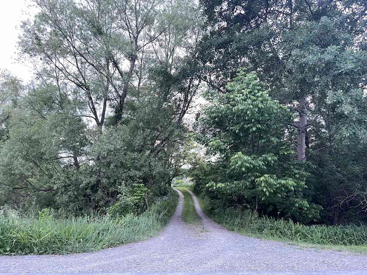 The entrance road to both sites off N Applegate Rd.