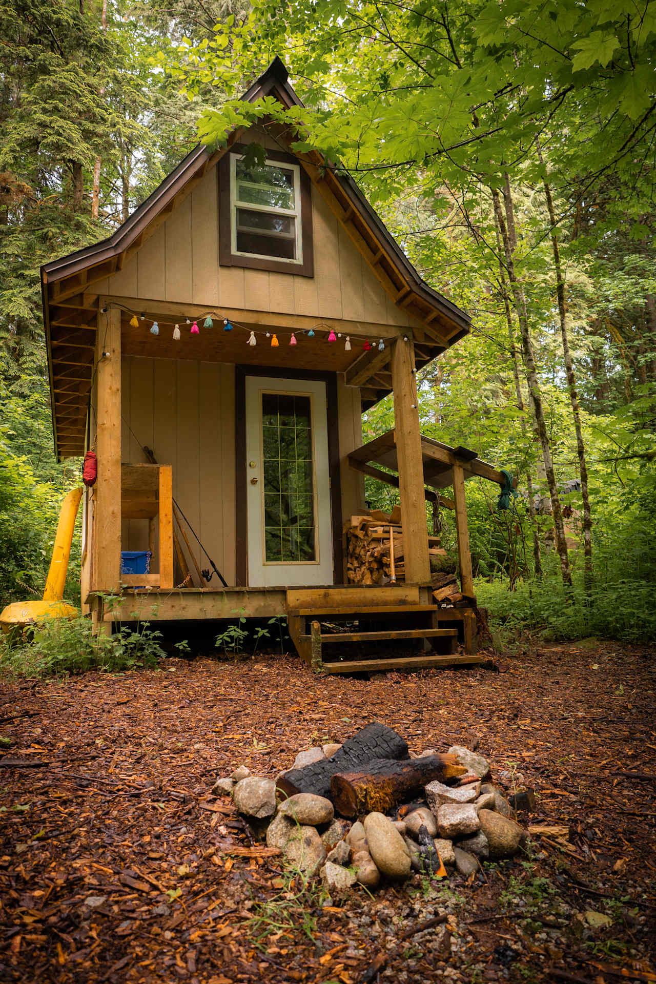 This is the cabin - in a private spot just down the hill from the house.