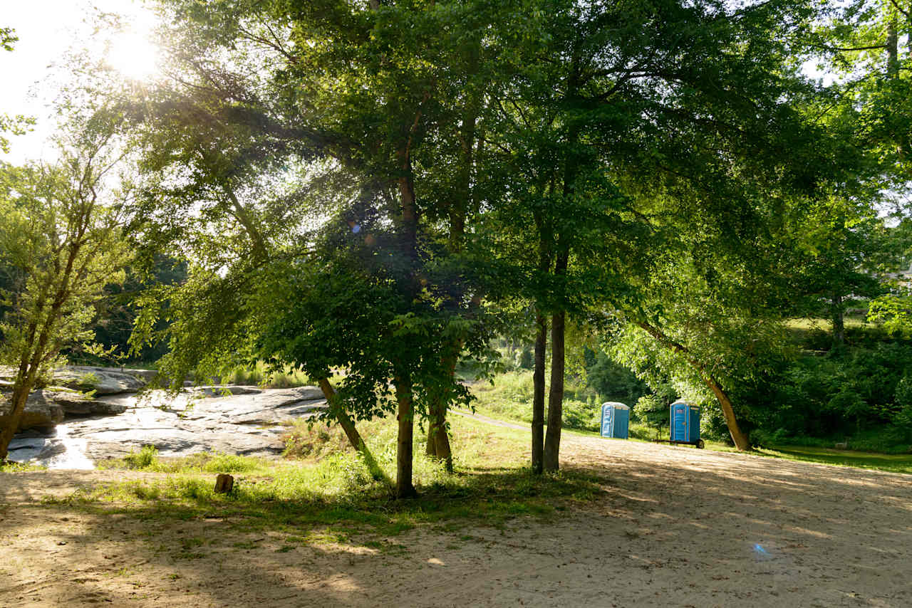 Waterfall camping close to CLT