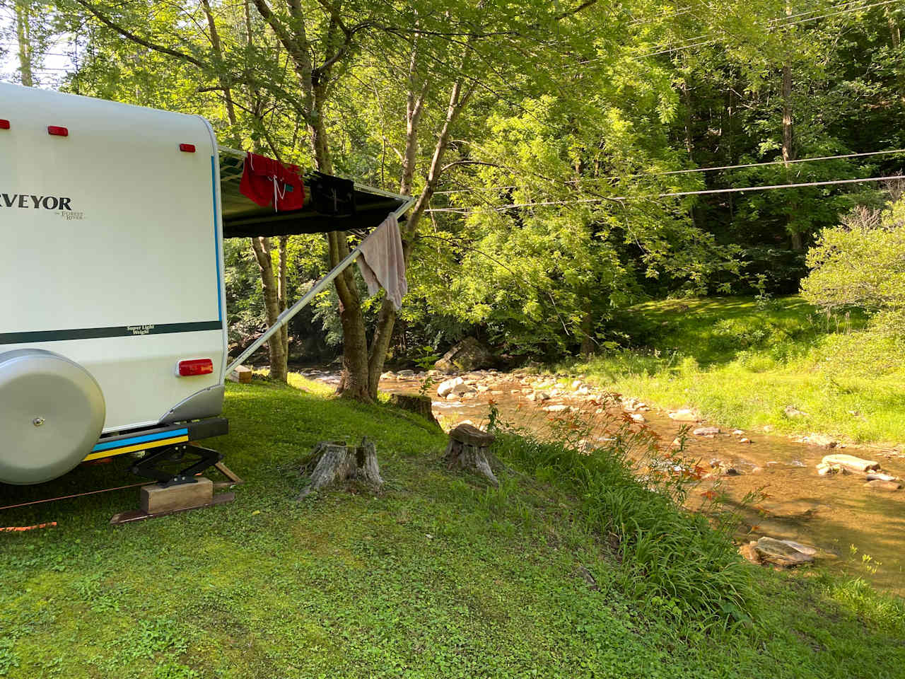 joyville, camping site on elk creek