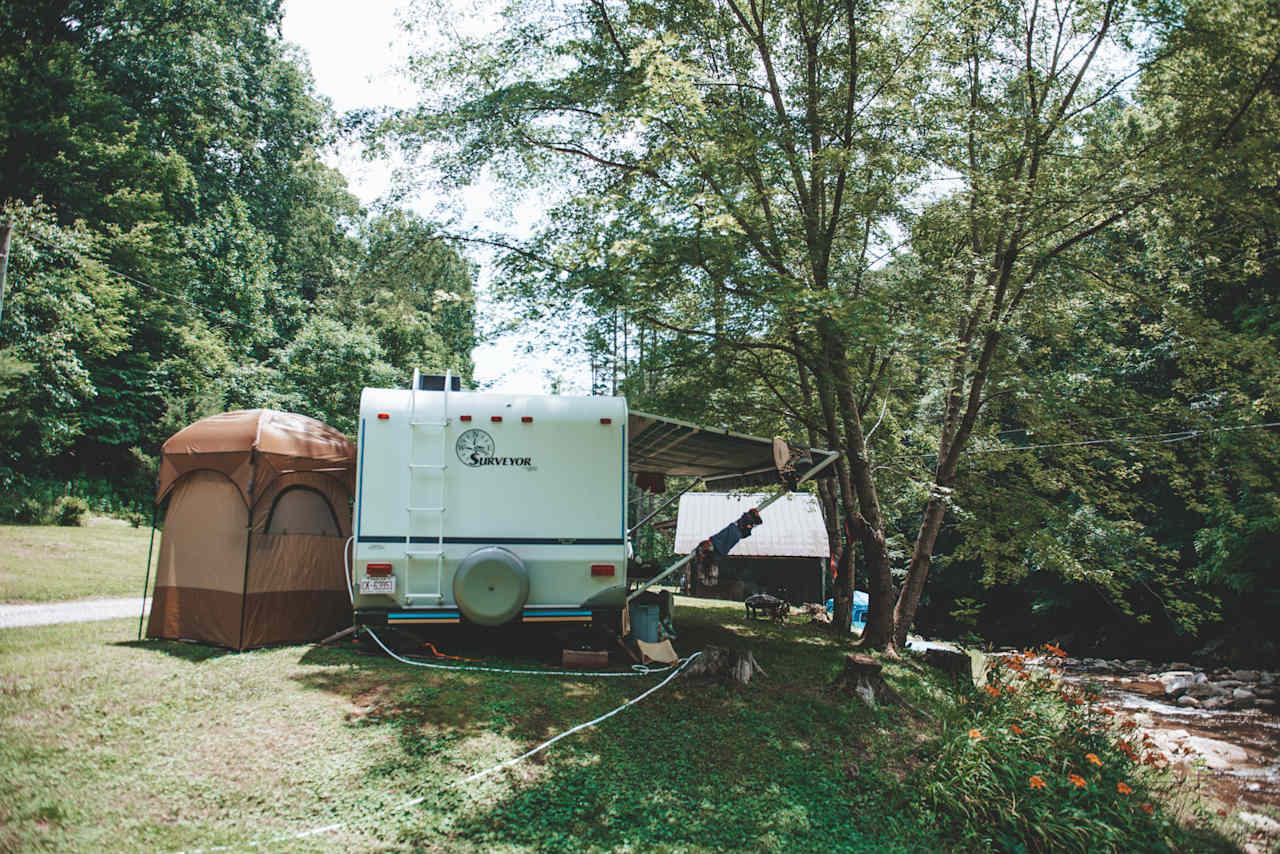 joyville, camping site on elk creek