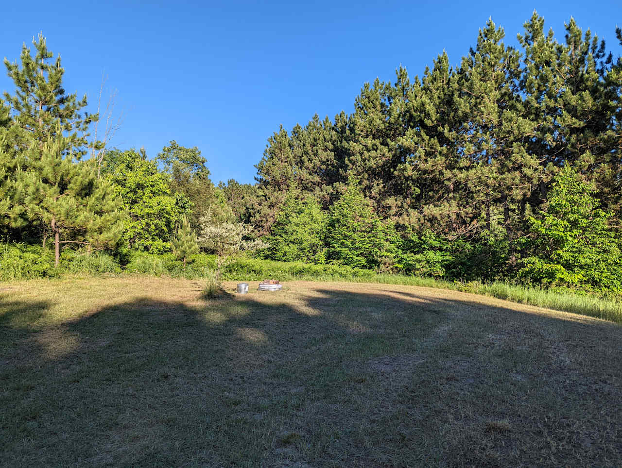 Main campsite on top of hill