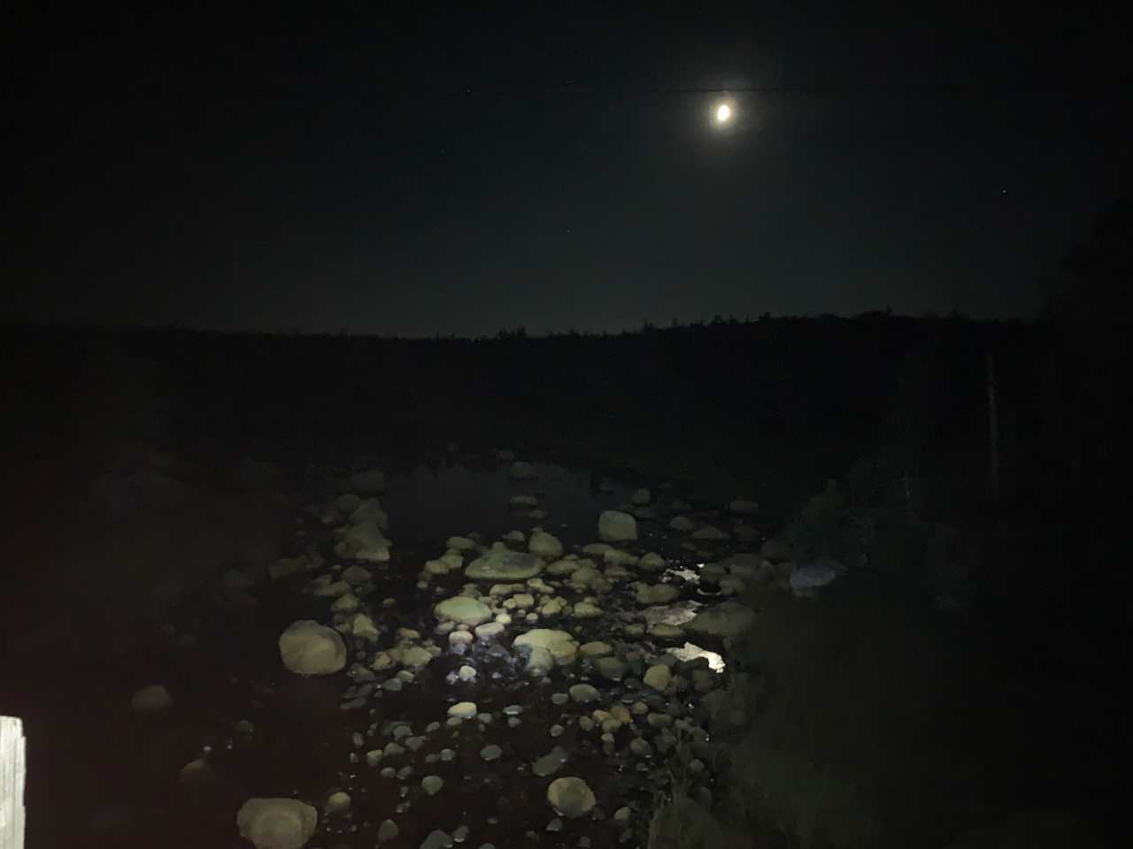 The brook at night