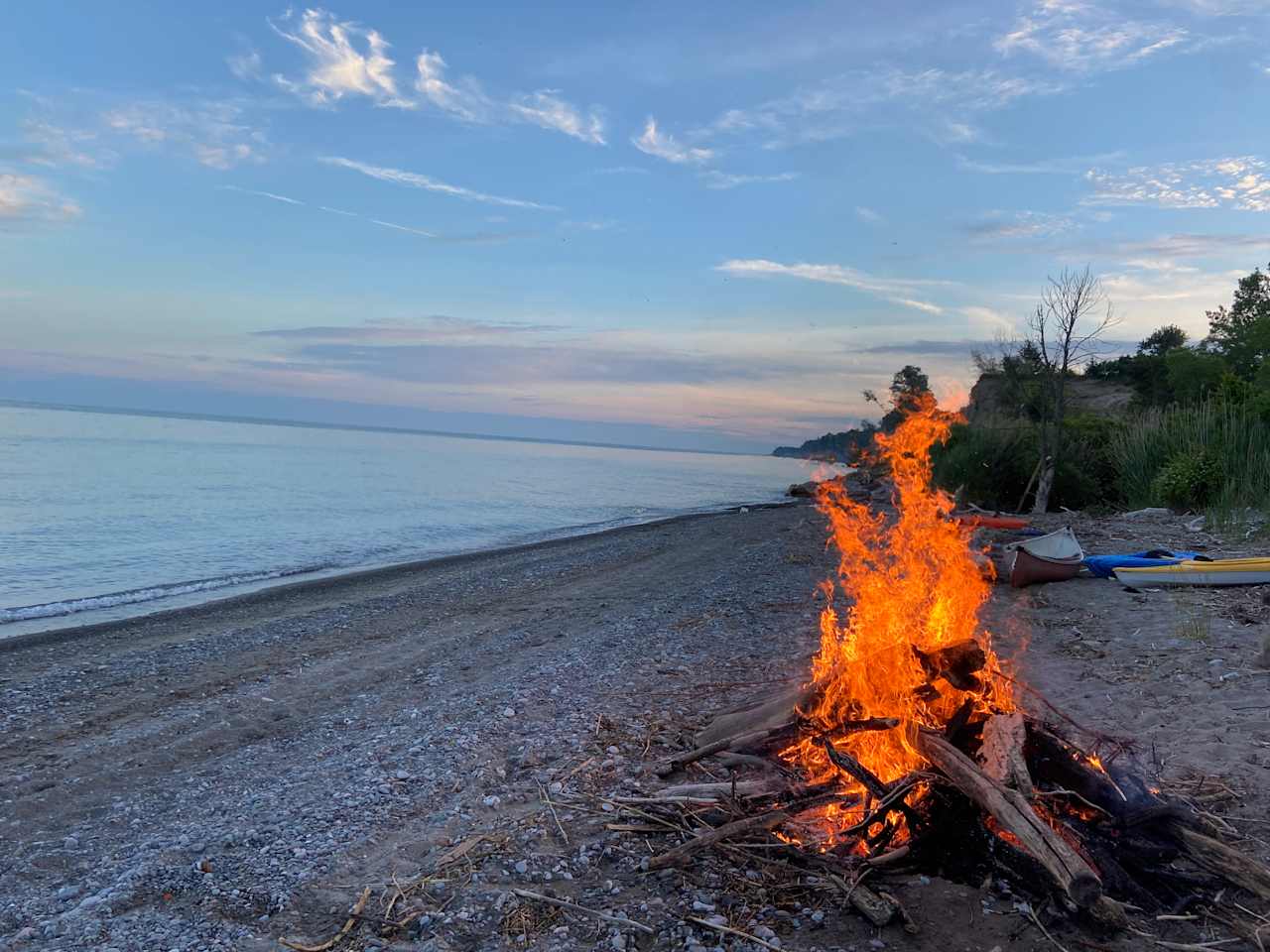 Lake Erie Private Beach Camping