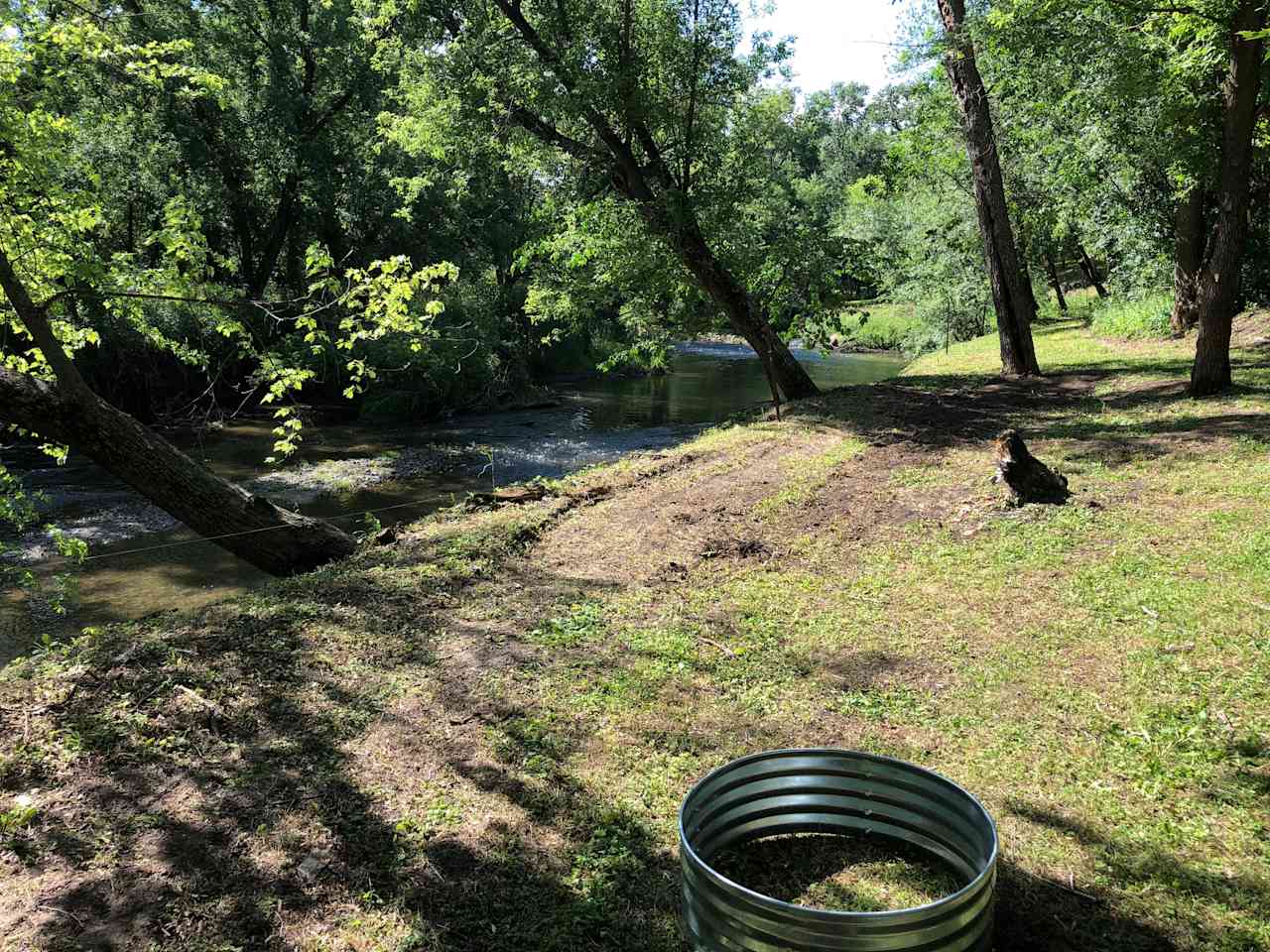 Site #1 - View of river from site