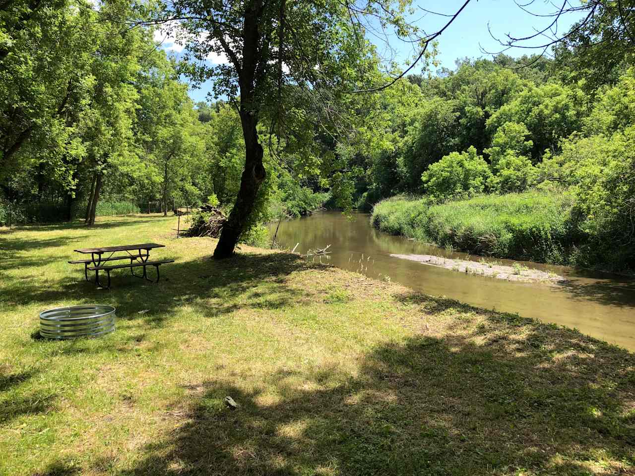 Site #5 - View of river from site