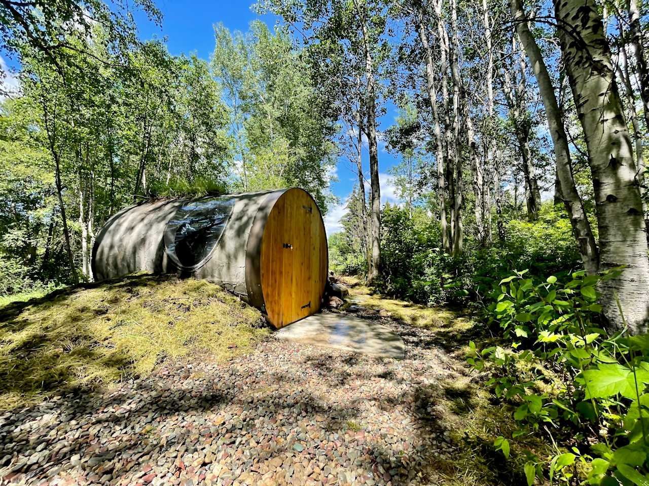 Glacier Glamp Stargazer Tube Tent - there is only one of these available for rent! 