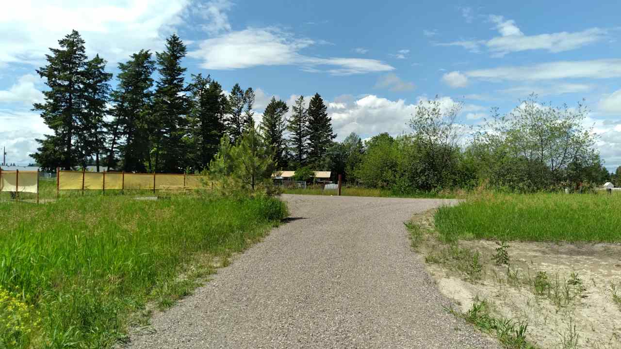 Looking west up to the campsite.