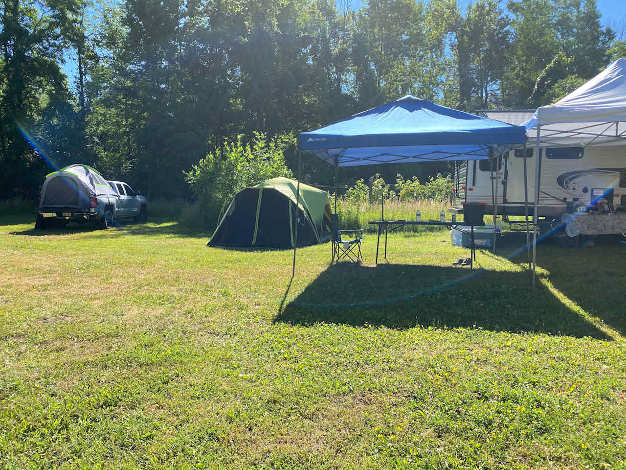 Secluded Camping on the Canal