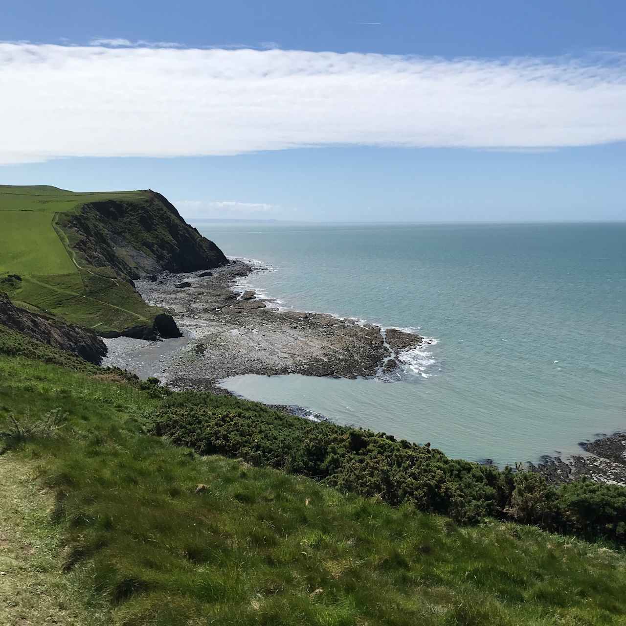 View from nearby coastal footpath