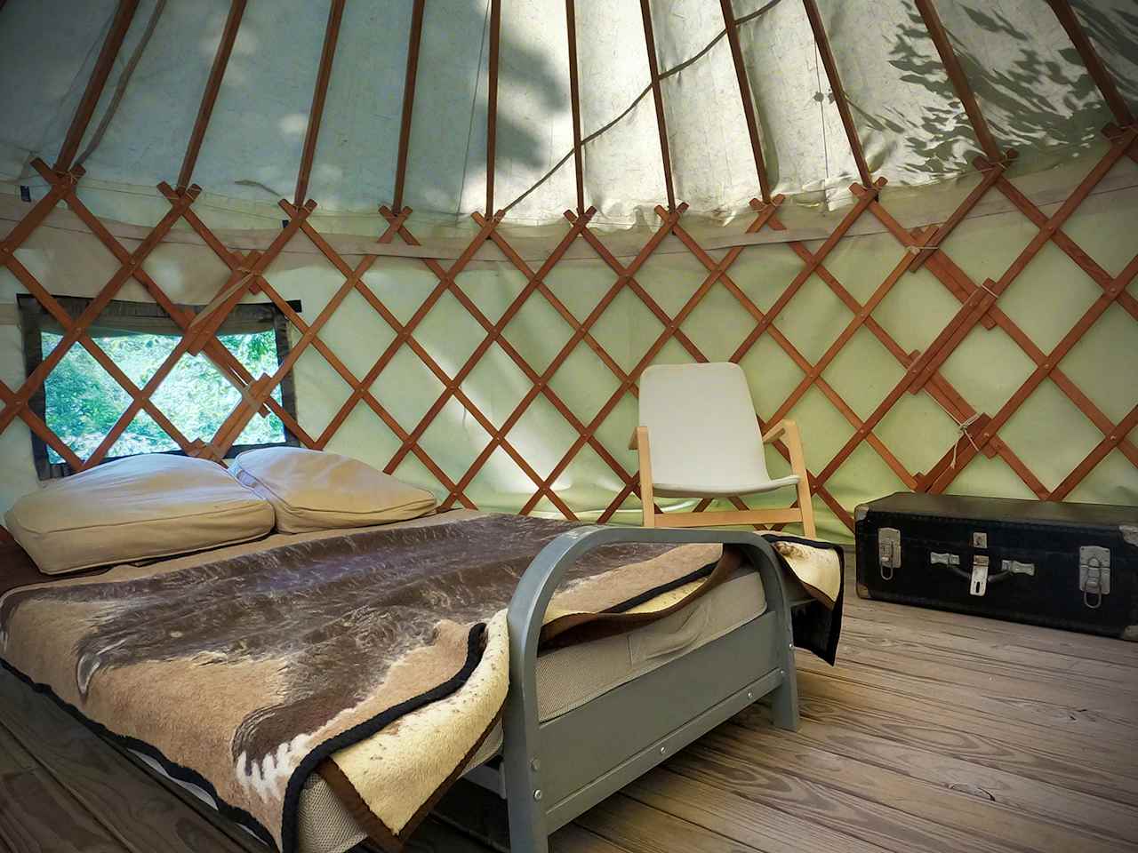 Cozy Interior for hot or chilly nights.