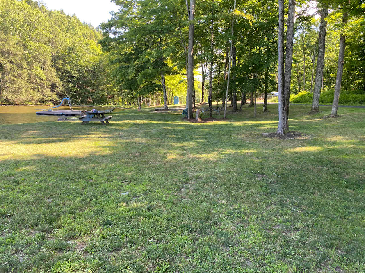 Lake Front Campsite !!!