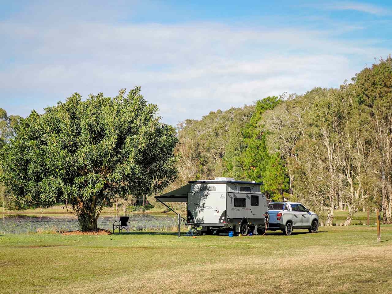 The site of A1 soon as you enter the camping area. 