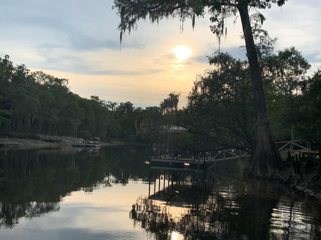 Sunset on the river