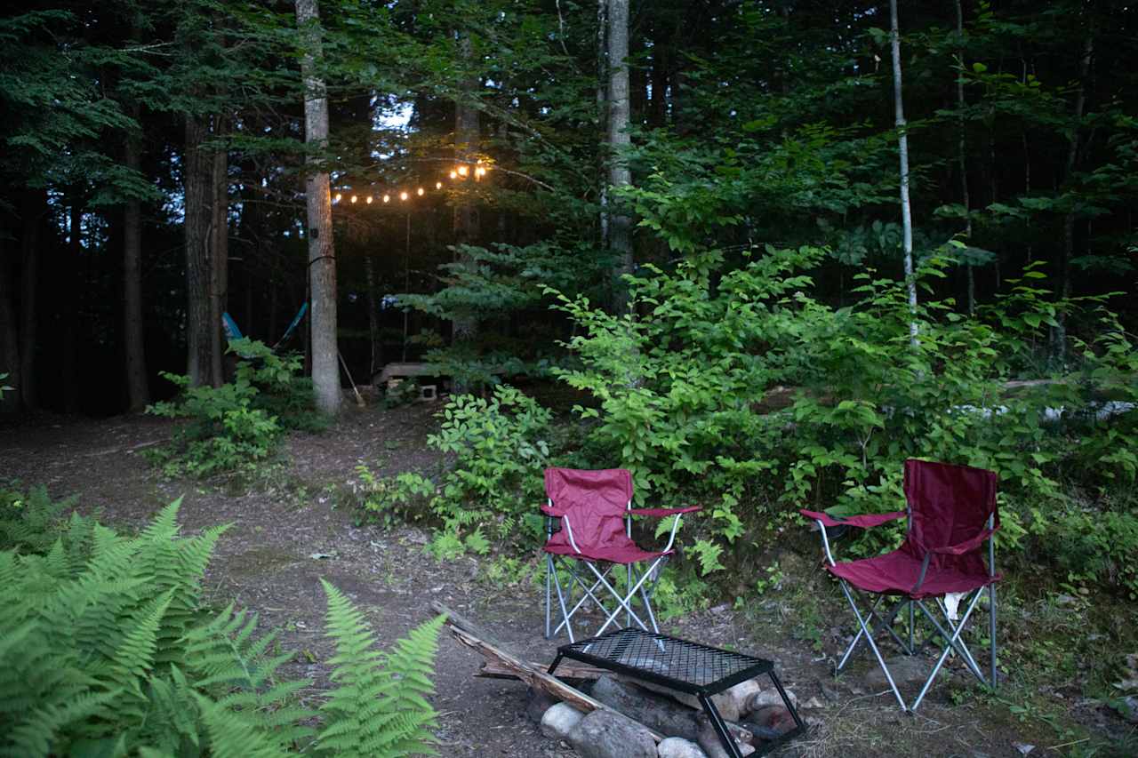 Tent Platform on Forest Edge