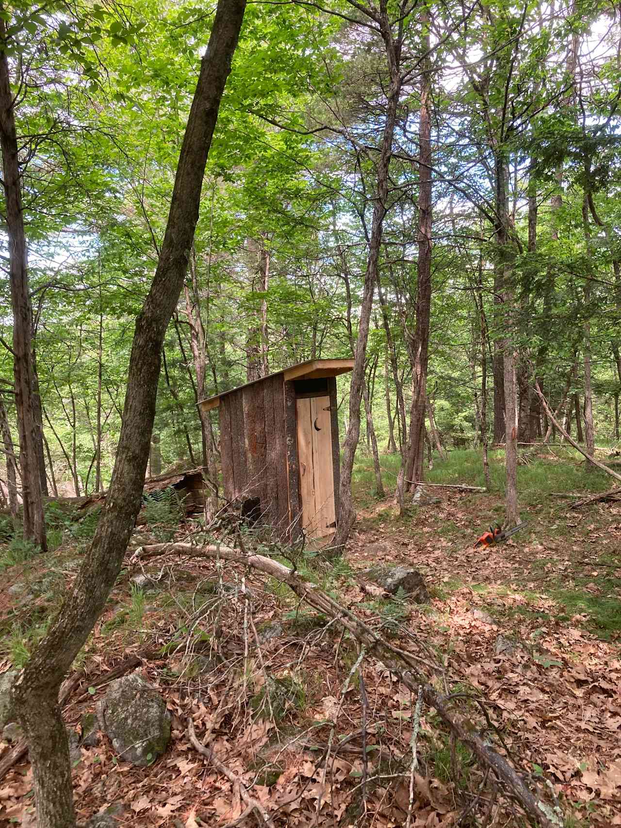 Our lovely little outhouse