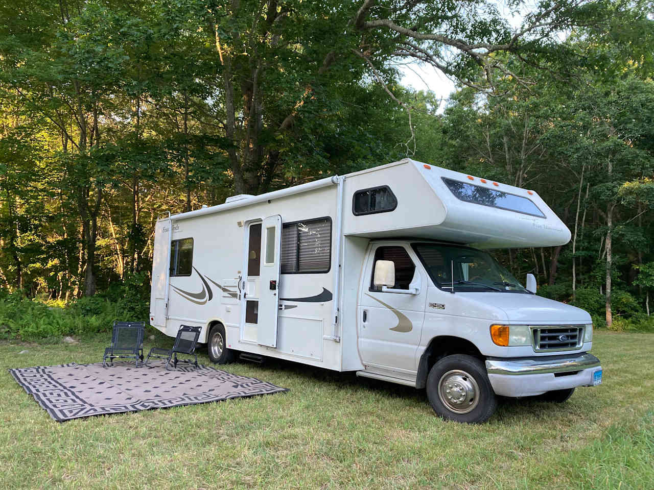 Plenty of space to park the camper!