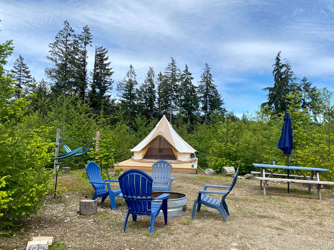 Recently updated with a new cedar tent platform. 