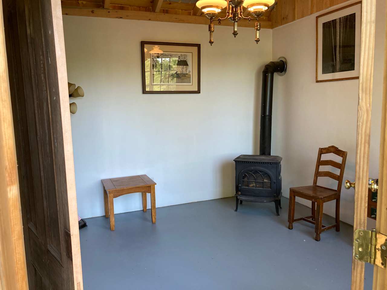 Our fully completed bath house. 