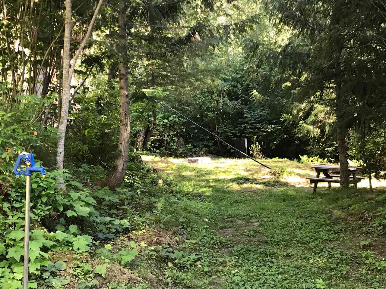 Picnic and campfire area.