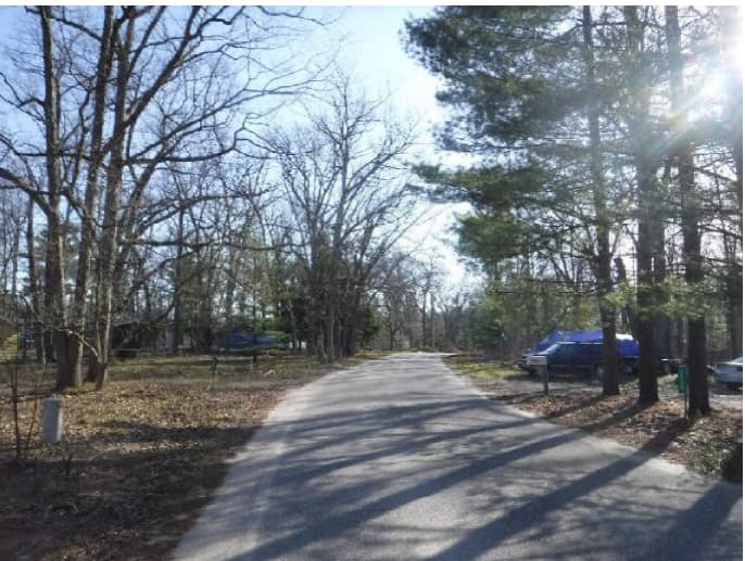 Road leading into property