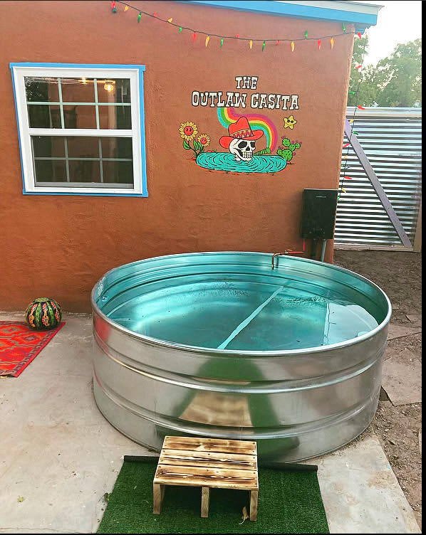 Mural Art and Cowboy Style Soaking Tub