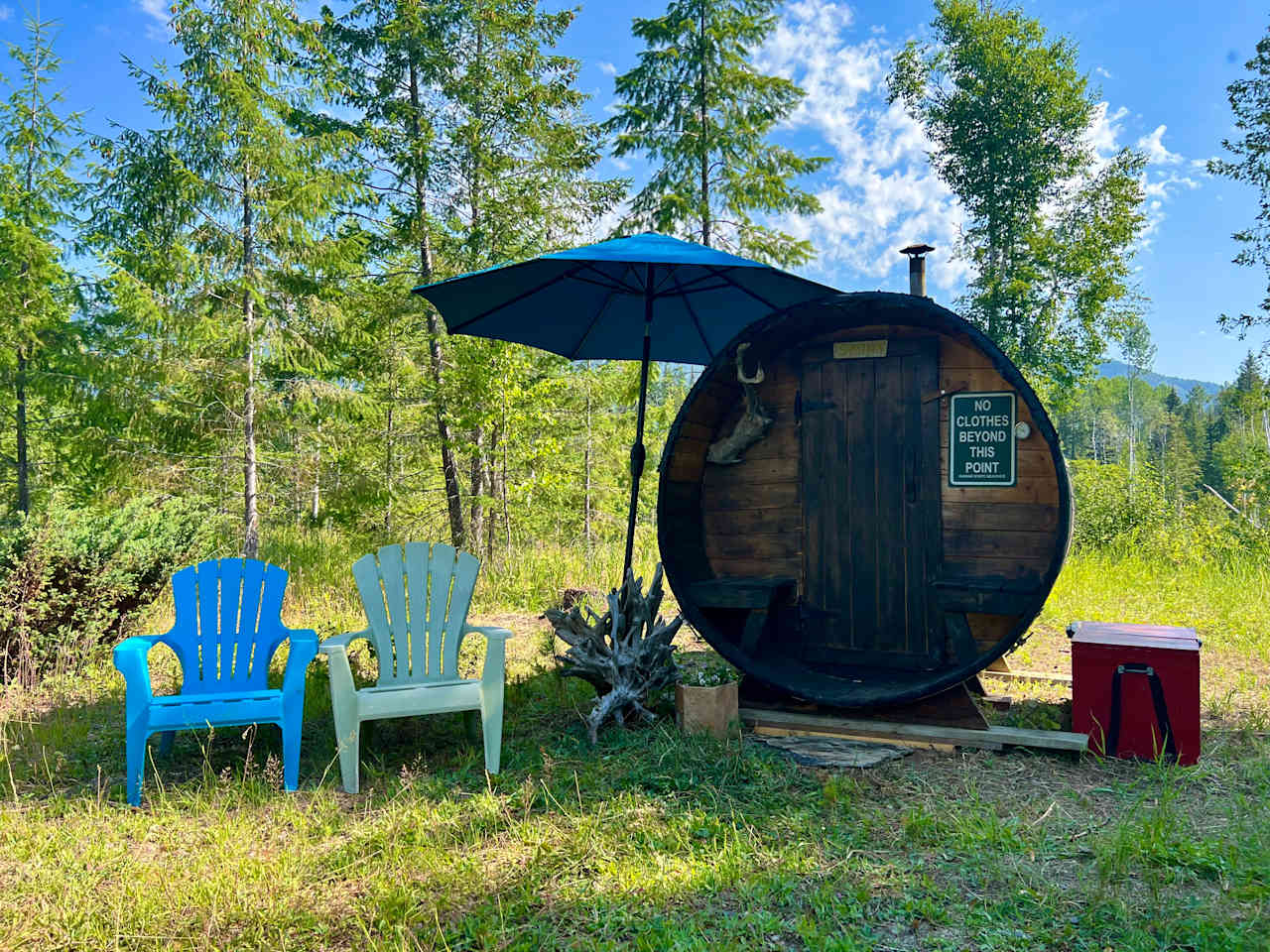 Sauna Under the Stars Camping