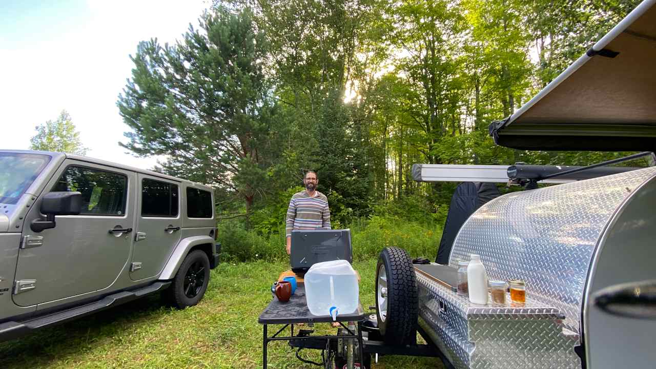 Another view - plenty of room for small camper vehicle and set up.