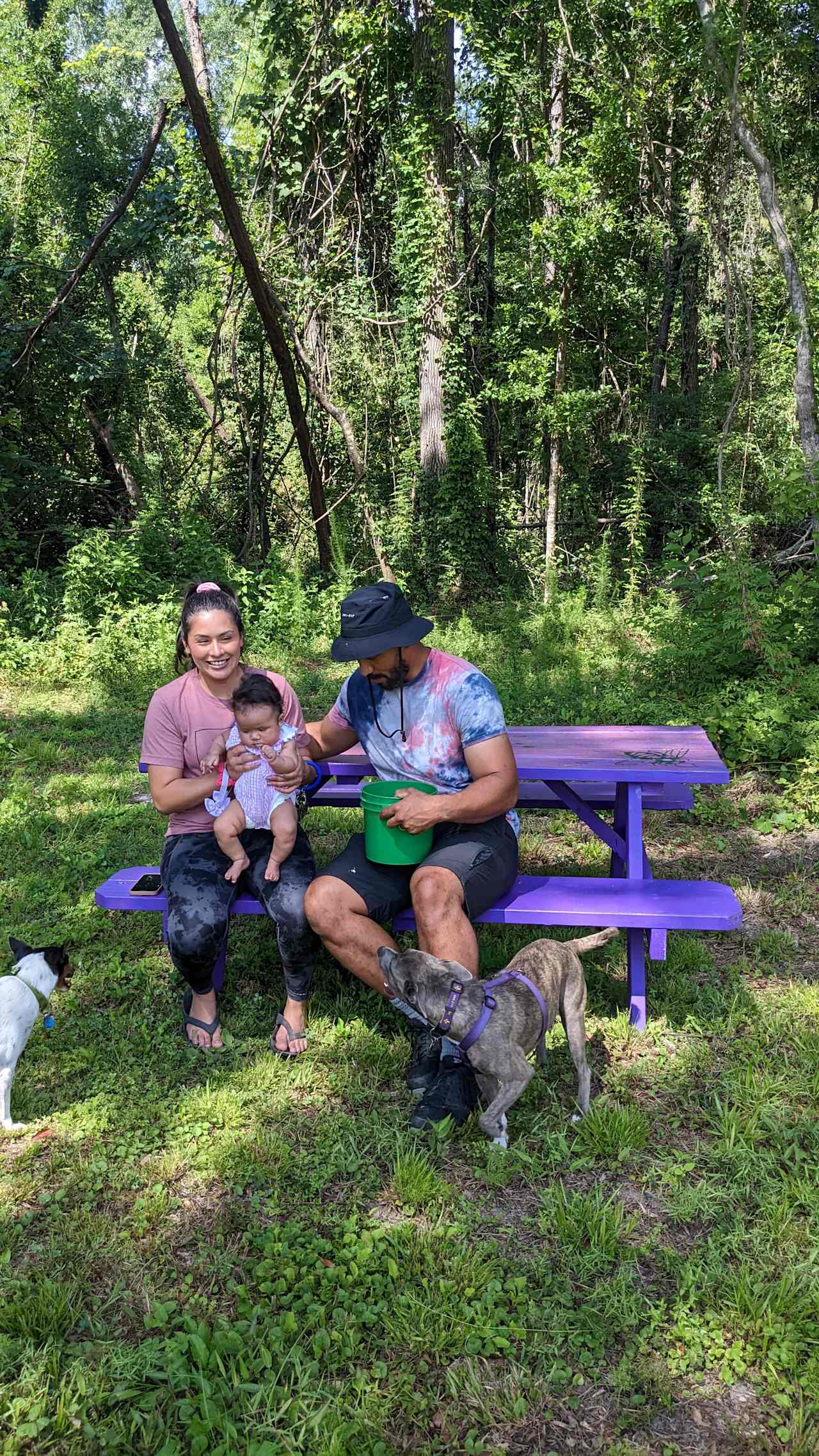 Handy picnic tables are located around the property, close to good tenting spots.