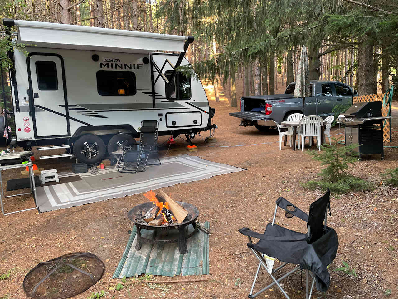 RV site at Camp Moonshadow.