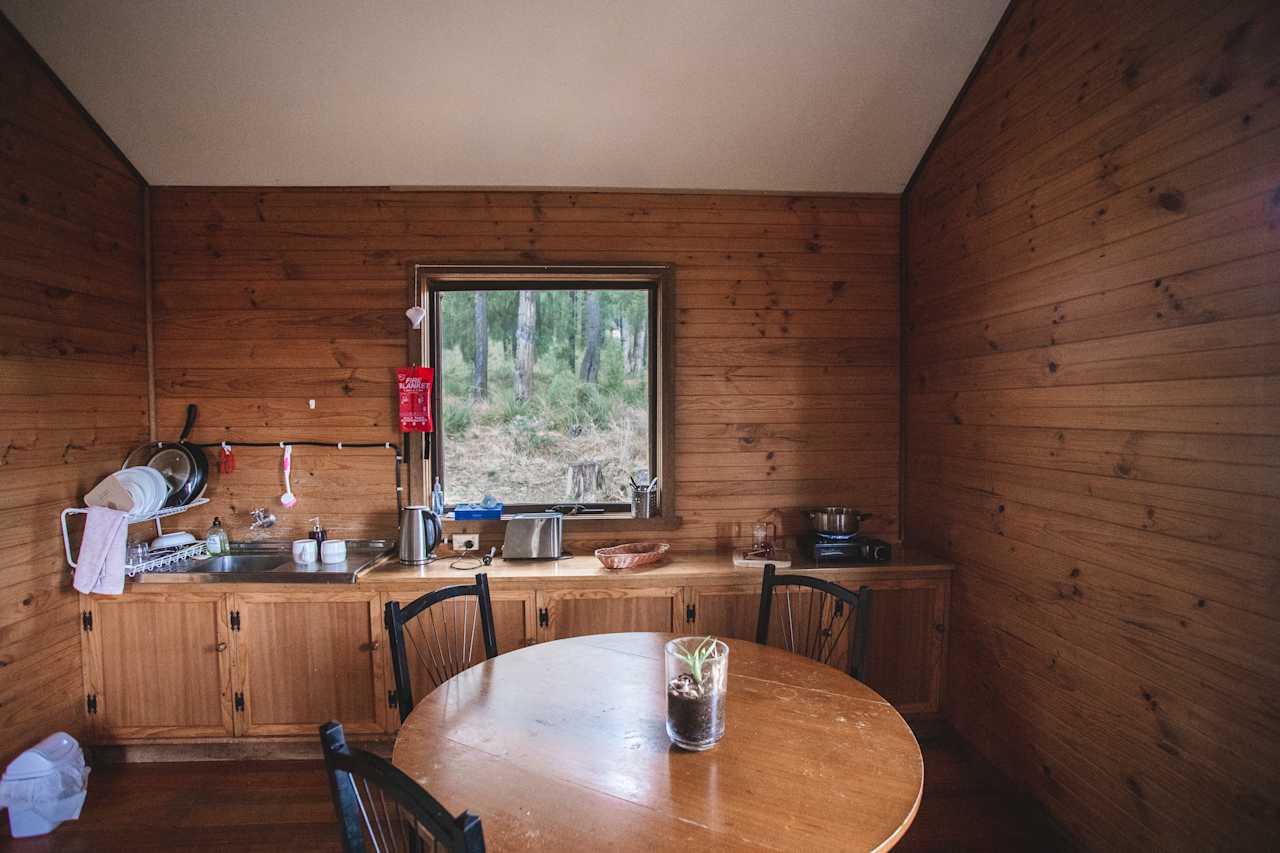 Kitchen in the cabin