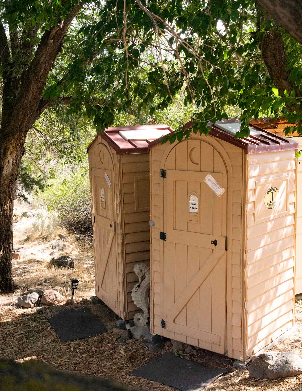 Communal porta potties