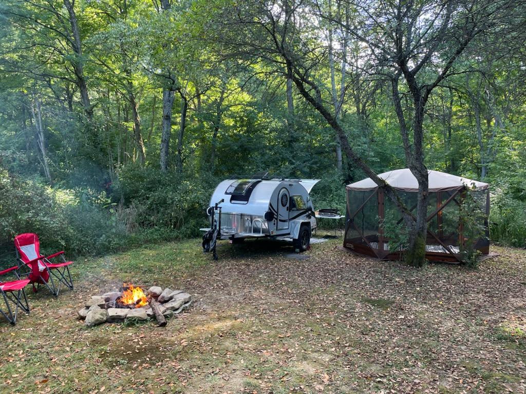 SITE #3. Far end of the sites but still close enough to bathroom and running water. 