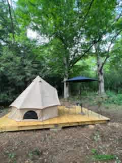 2 Person Bell Tent Campsite Under the Pines