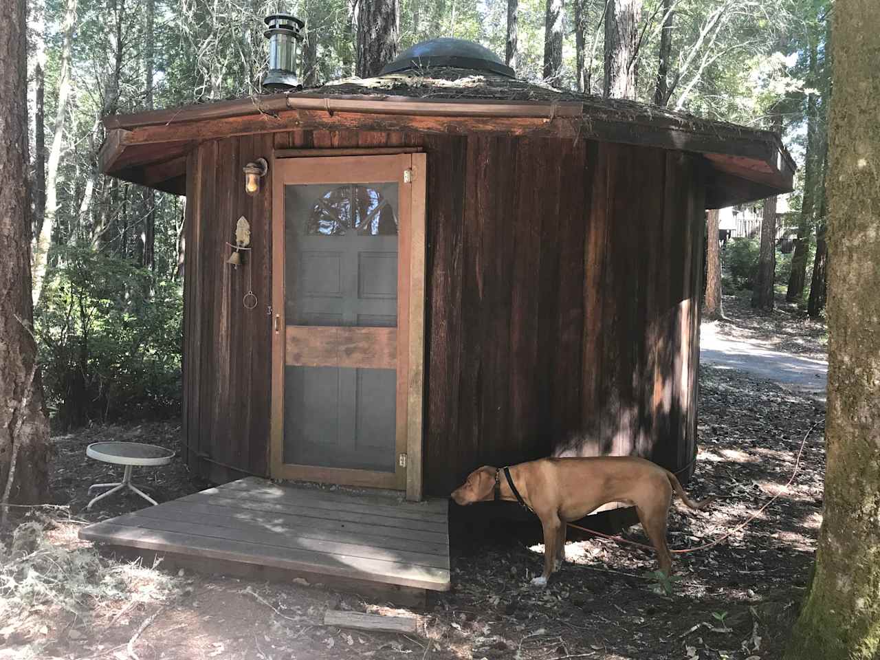 Captain's Cabin at campsite.  Available as an "extra".