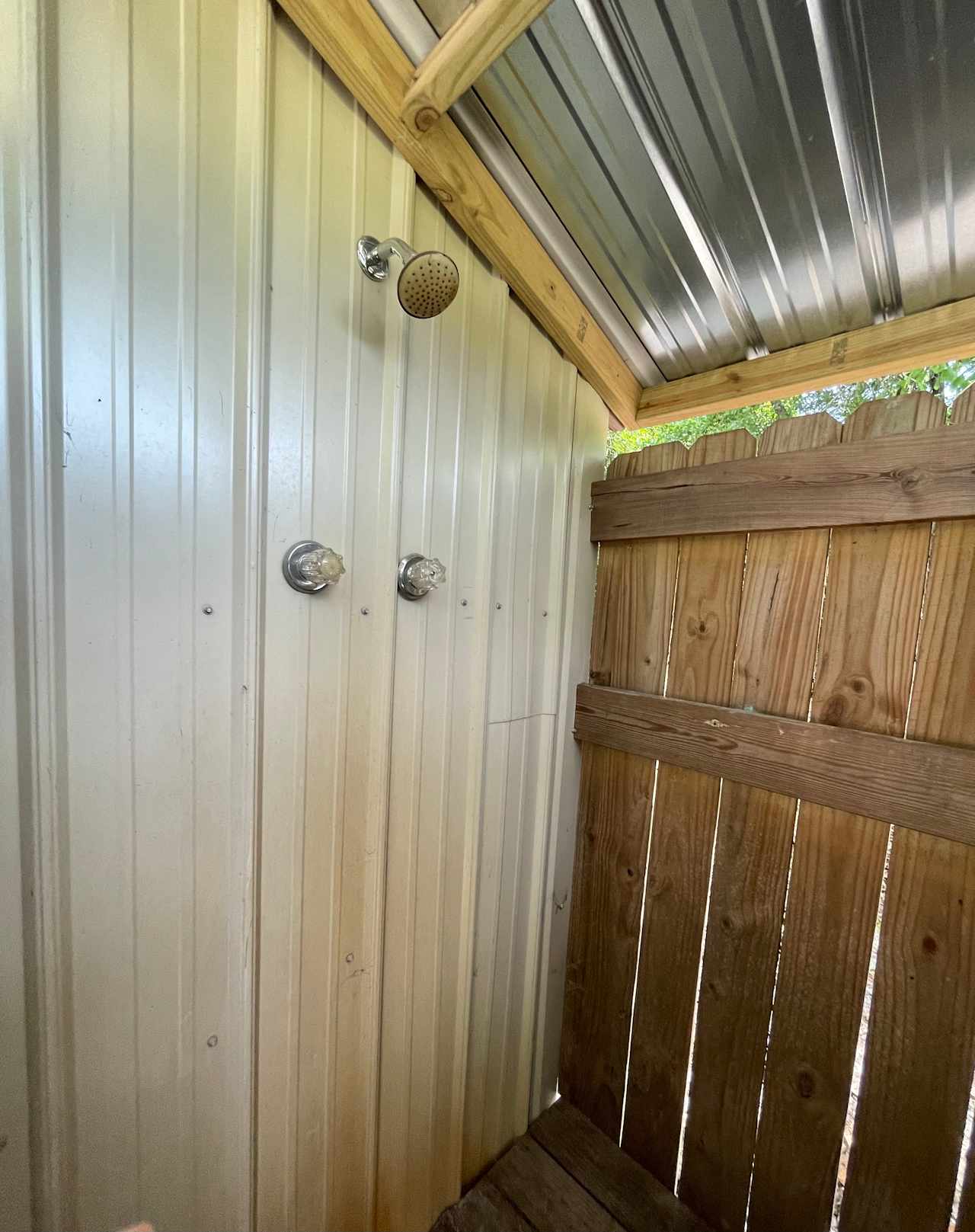 Outdoor Shower With Hot & Cold Water