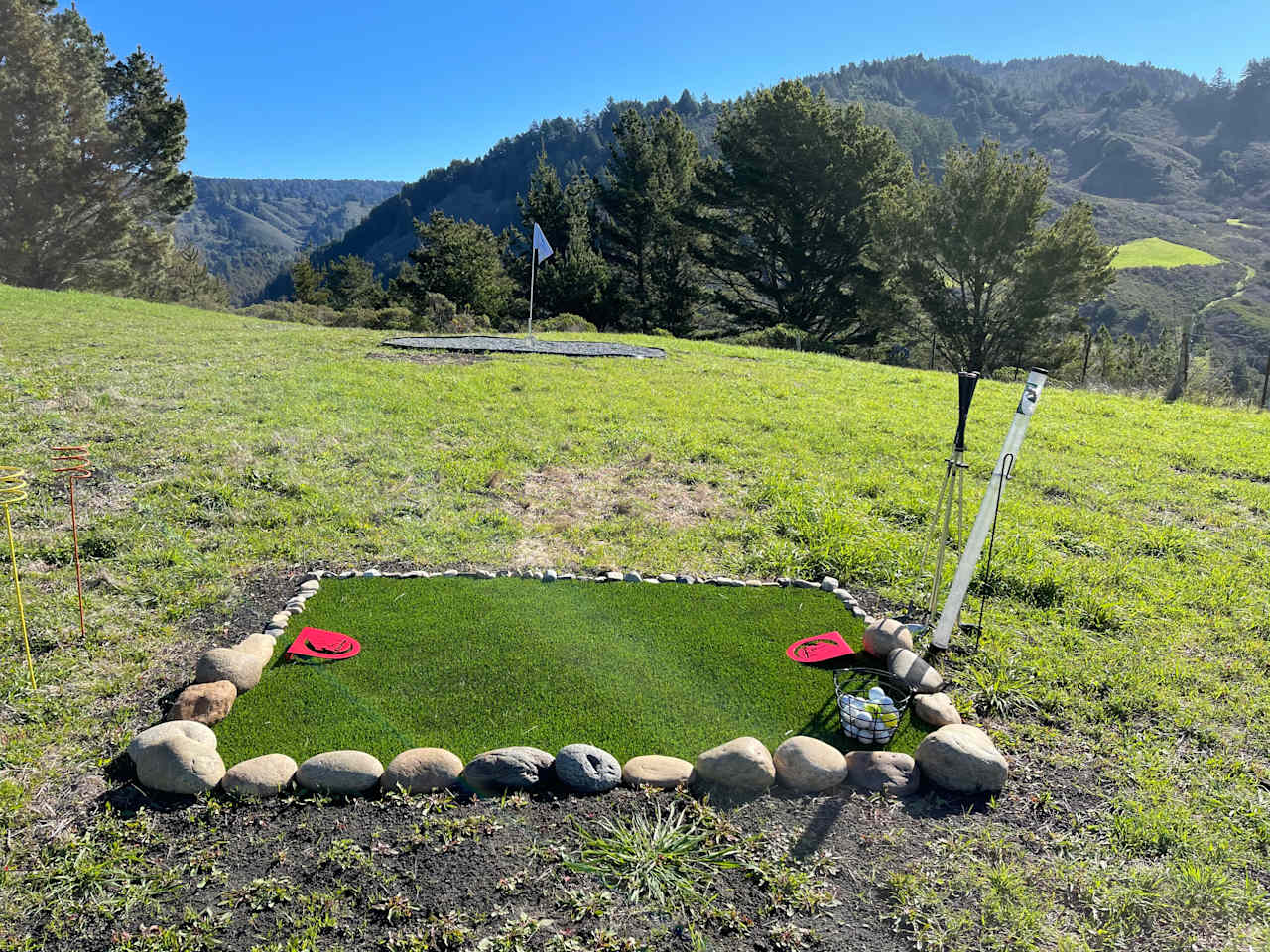 A view from the first "tee box."