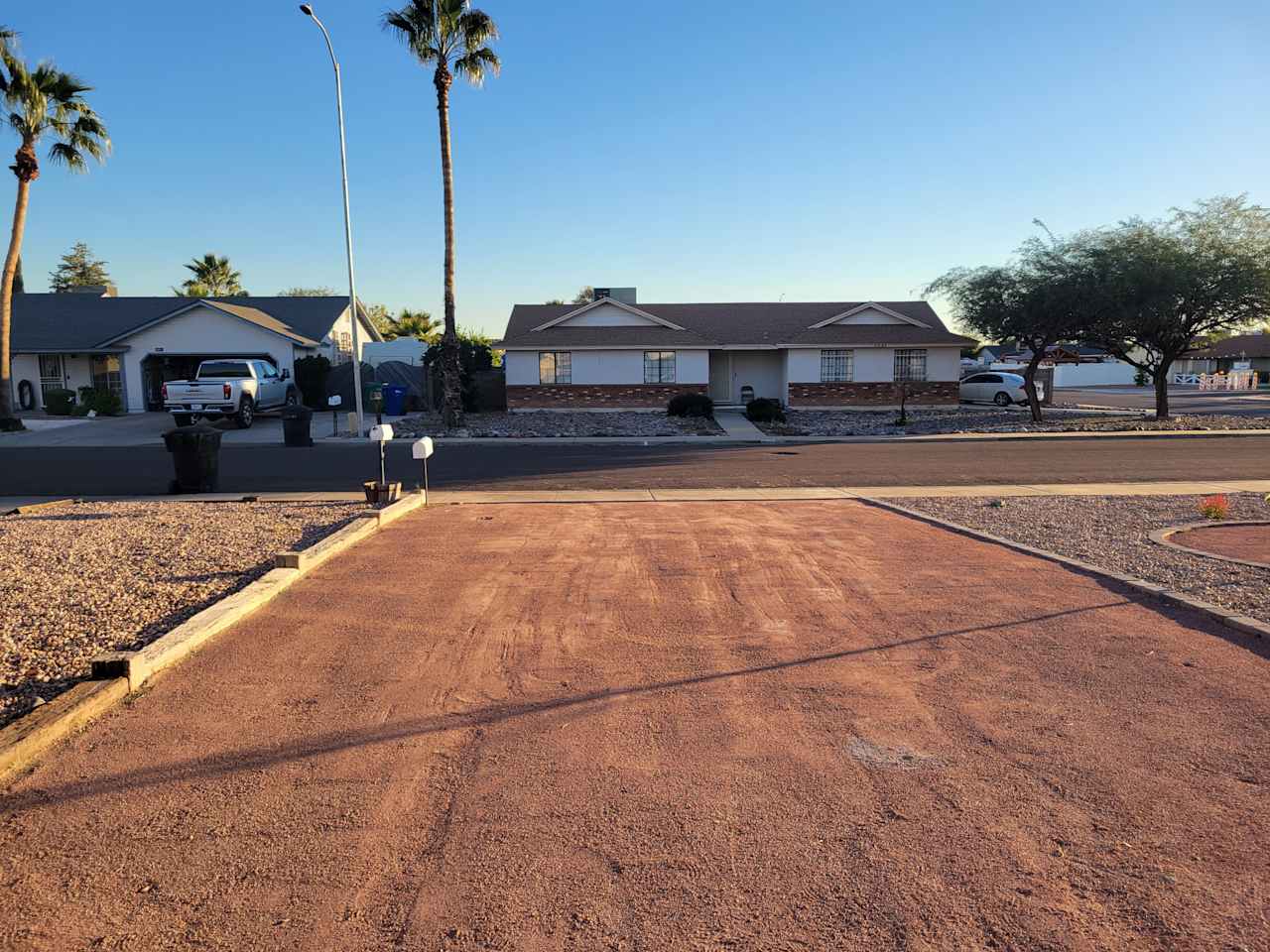 View from RV gates to street