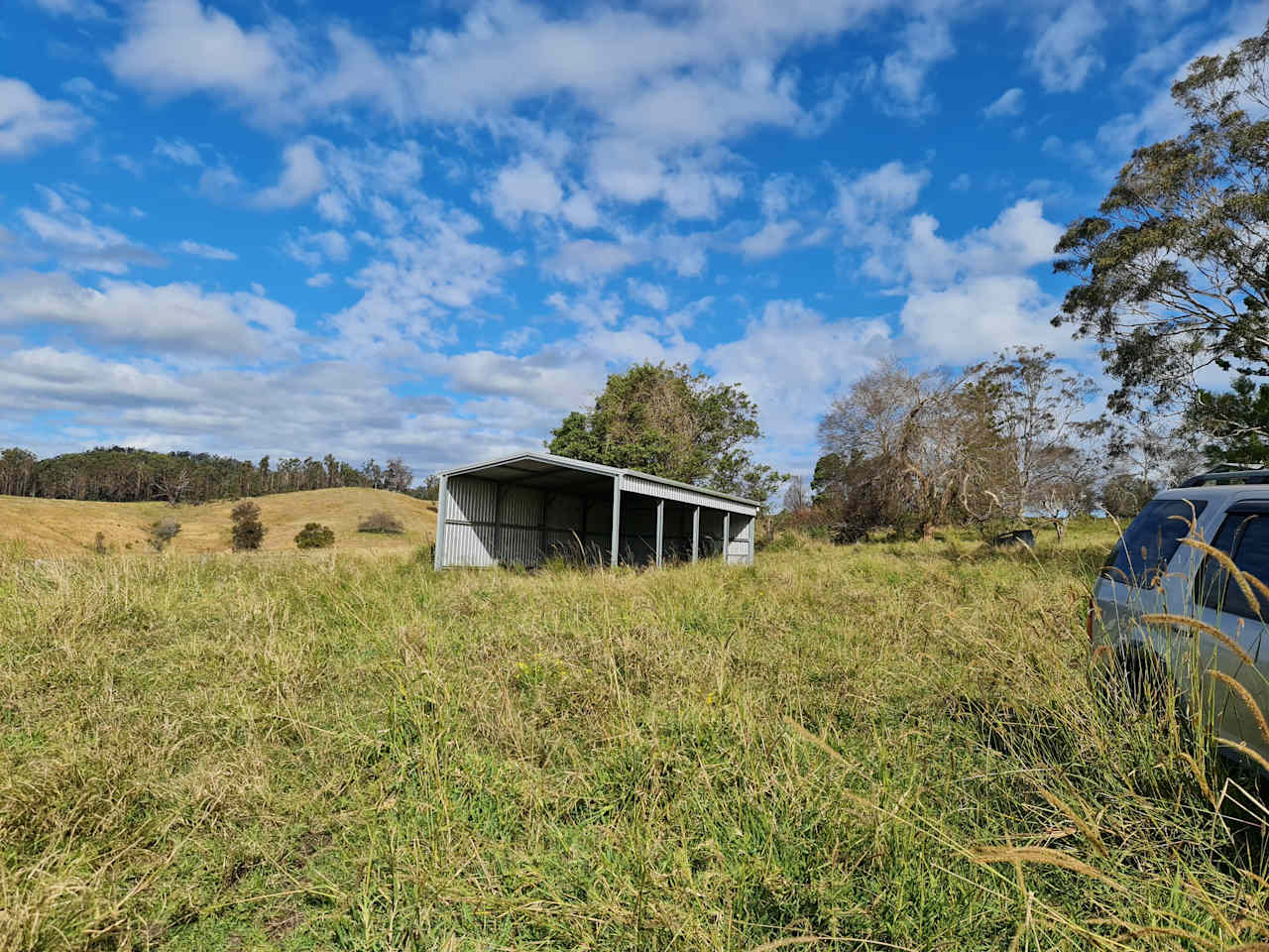 Shed can be used. Water is located at shed.